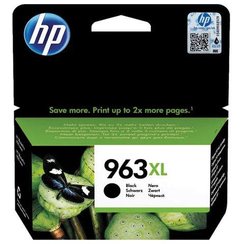 Картридж струйный HP (3JA30AE) для HP OfficeJet Pro 9010/9013/9020/9023, №963XL черный, ресурс 2000 страниц