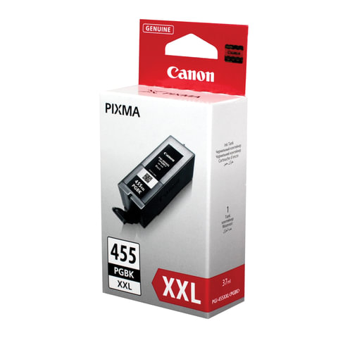 Картридж струйный CANON (PGI-455PGBK XXL)PIXMA MX724/924/iX6840, черный пигментный, оригинальный, ресурс 1000 стр., 8052B001