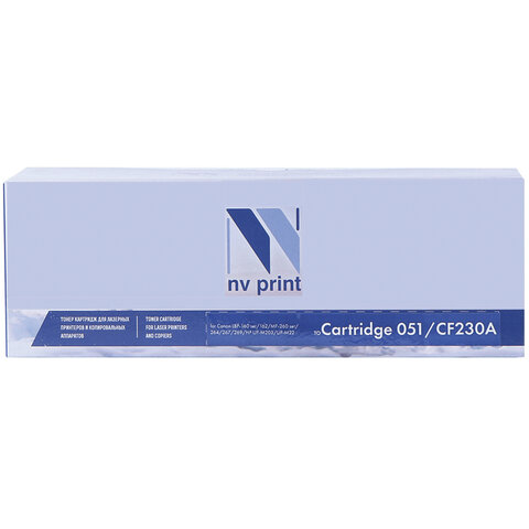 Картридж лазерный NV PRINT(NV-051/CF230A) для Canon LBP-160/MF-260/264/HP LJP M203, ресурс 1700 страниц