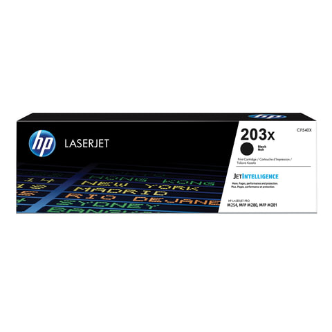 Картридж лазерный HP (CF540X) LaserJet Pro M254/M280/M281, №203X, черный, оригинальный, ресурс 3200 страниц