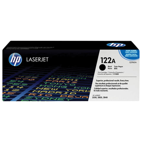 Картридж лазерный HP (Q3960A) ColorLaserJet 2550/2820 и другие, черный, оригинальный, 5000 стр.